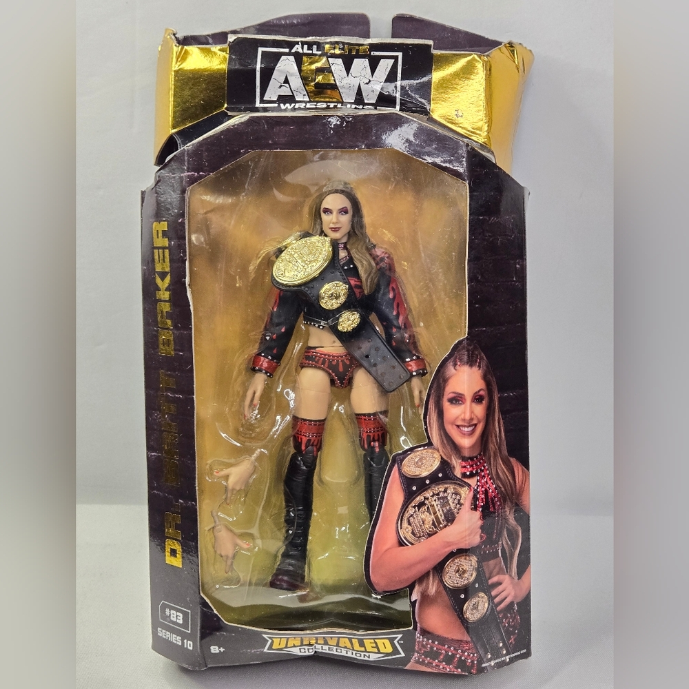AEW Unrivaled Series 10 #83 Dr. Britt Baker Posable Action Figure Jazware 7"